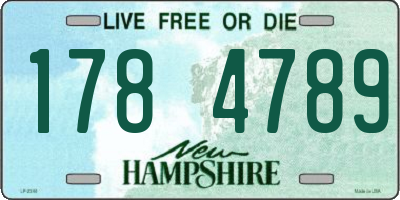 NH license plate 1784789