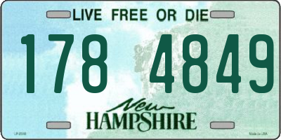 NH license plate 1784849