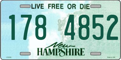 NH license plate 1784852