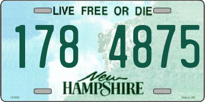 NH license plate 1784875