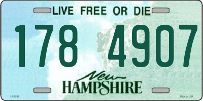 NH license plate 1784907