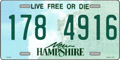NH license plate 1784916