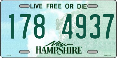 NH license plate 1784937
