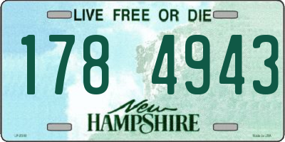 NH license plate 1784943