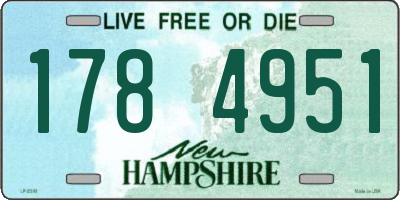 NH license plate 1784951