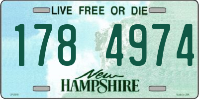 NH license plate 1784974