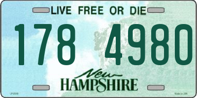 NH license plate 1784980