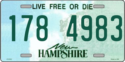 NH license plate 1784983