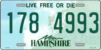 NH license plate 1784993