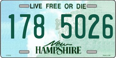 NH license plate 1785026