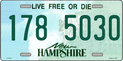 NH license plate 1785030