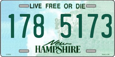 NH license plate 1785173