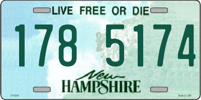 NH license plate 1785174