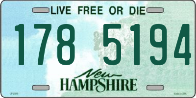 NH license plate 1785194