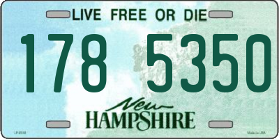 NH license plate 1785350