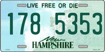 NH license plate 1785353