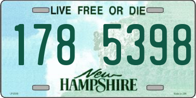 NH license plate 1785398