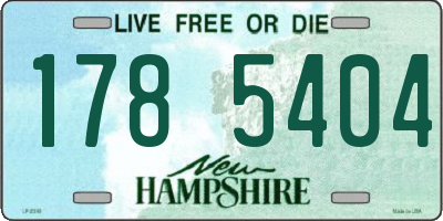 NH license plate 1785404