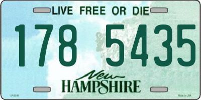 NH license plate 1785435