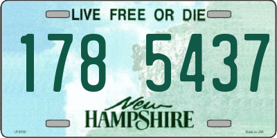 NH license plate 1785437