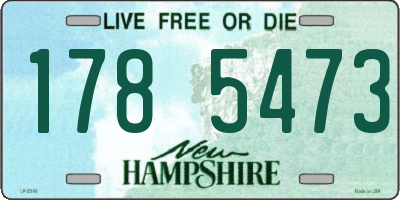 NH license plate 1785473