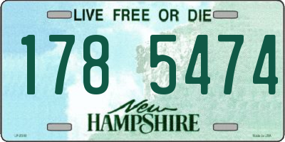 NH license plate 1785474