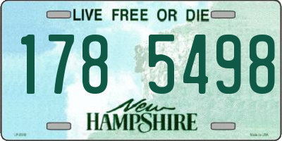 NH license plate 1785498