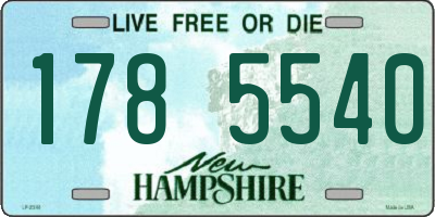 NH license plate 1785540