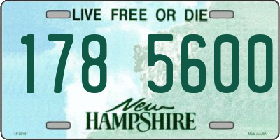 NH license plate 1785600
