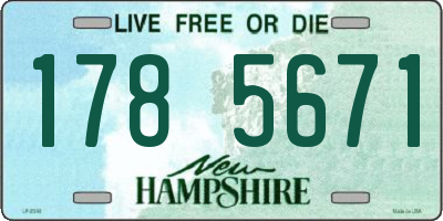 NH license plate 1785671