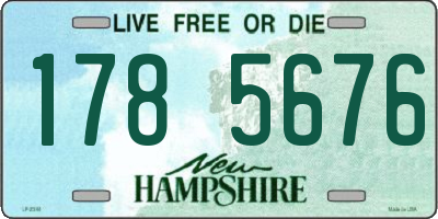 NH license plate 1785676