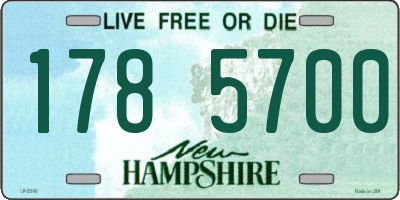 NH license plate 1785700
