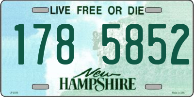 NH license plate 1785852