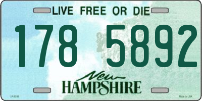 NH license plate 1785892