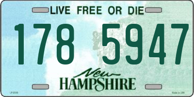 NH license plate 1785947