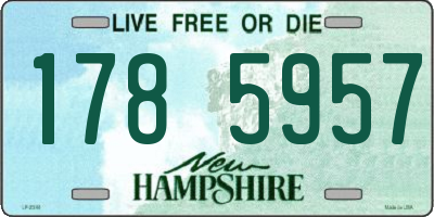 NH license plate 1785957