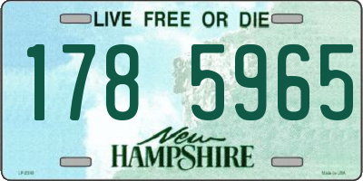 NH license plate 1785965