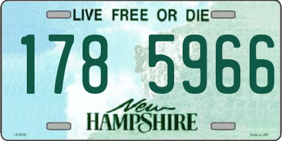 NH license plate 1785966