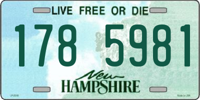 NH license plate 1785981