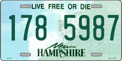 NH license plate 1785987