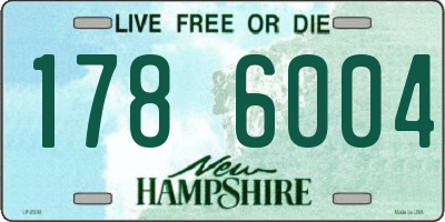 NH license plate 1786004