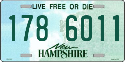 NH license plate 1786011
