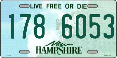 NH license plate 1786053