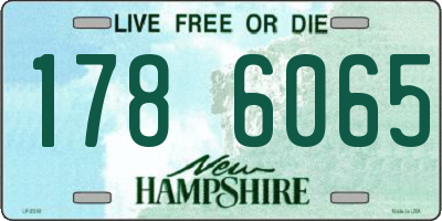 NH license plate 1786065