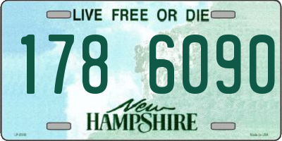 NH license plate 1786090