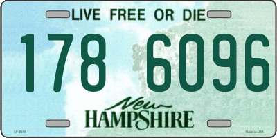 NH license plate 1786096