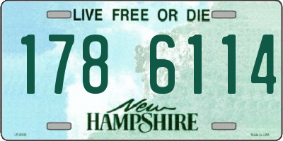 NH license plate 1786114