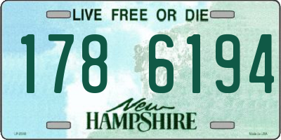 NH license plate 1786194