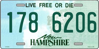 NH license plate 1786206
