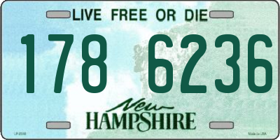 NH license plate 1786236